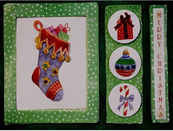 Scrapbookfare Handmade Dimensional Christmas Greeting Card