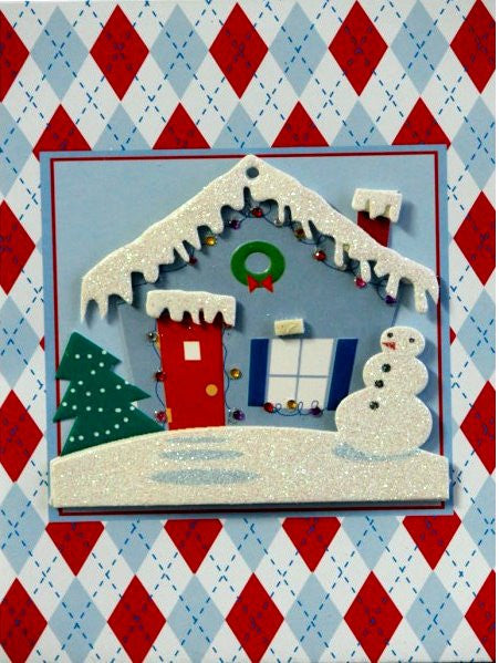 Scrapbookfare Christmas Handmade Dimensional Greeting Card - SCRAPBOOKFARE