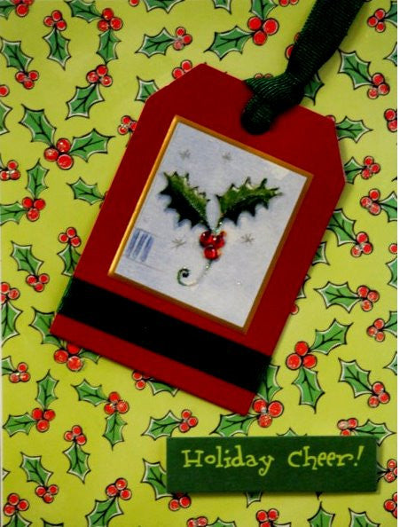 Scrapbookfare Christmas Holiday Cheer Handmade Dimensional Greeting Card