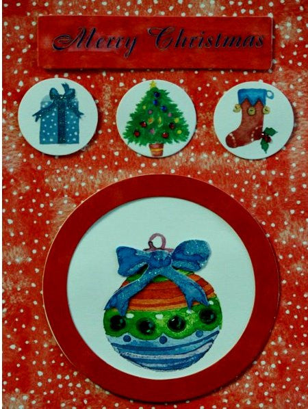 Scrapbookfare Handmade Dimensional Christmas Greeting Card