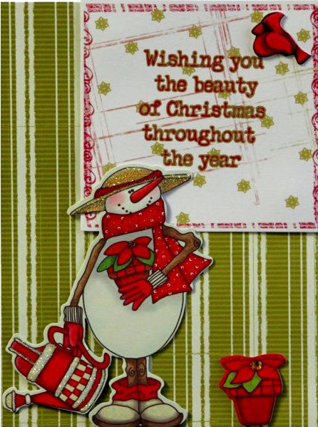 Scrapbookfare Handmade Dimensional Christmas Greeting Card