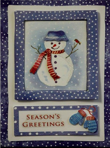 Scrapbookfare Handmade Dimensional Christmas Greeting Card