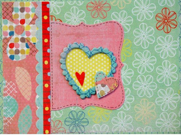 Scrapbookfare Valentine's Day Handmade Dimensional Greeting Card