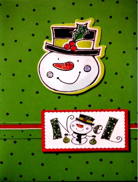 Scrapbookfare Christmas Noel Handmade Dimensional Greeting Card