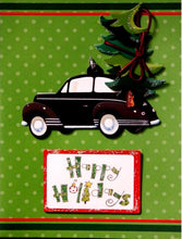 Scrapbookfare Christmas Happy Holidays Handmade Dimensional Greeting Card - SCRAPBOOKFARE