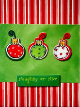 Scrapbookfare Christmas Naughty Or Nice Handmade Dimensional Greeting Card