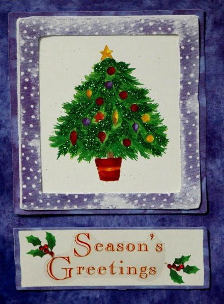 Scrapbookfare Handmade Dimensional Christmas Greeting Card