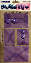 EK Success Sticko Stuffed Ups Purple Self-Adhesive Envelopes Embellishments - SCRAPBOOKFARE