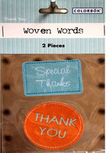 Colorbok Thank You Woven Words Stickers - SCRAPBOOKFARE