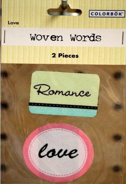 Colorbok Love Woven Words Stickers - SCRAPBOOKFARE