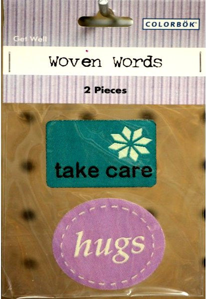 Colorbok Get Well Woven Words Stickers - SCRAPBOOKFARE