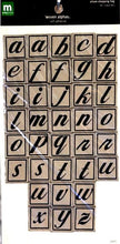 Making Memories Alison Shopping Bag Beige & Black Woven Alphabet Stickers - SCRAPBOOKFARE