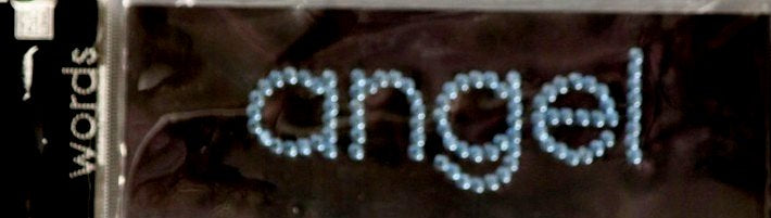 Me & My Big Ideas Words Angel Blue Rhinestones Adhesive Gem Sticker Embellishment