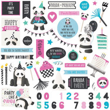 Photoplay 12 x 12 Panda Party Element Sticker Sheet