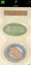 Making Memories Summer Metal Self-Adhesive Signage Plates - SCRAPBOOKFARE