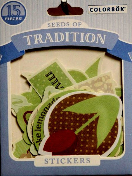 Colorbok Seeds Of Tradition Die-Cut Stickers - SCRAPBOOKFARE