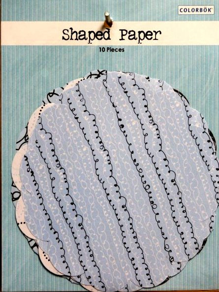 Colorbok Scalloped Circle Shaped Scrapbook Papers - SCRAPBOOKFARE
