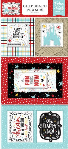 Echo Park A Magical Place Chipboard Frames Stickers