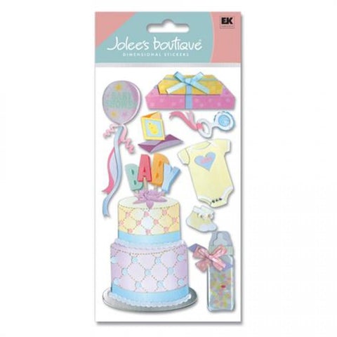 Jolee's Boutique Vintage Baby Shower Dimensional Scrapbook Stickers