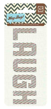 Basic Grey Hey Boy Fabric Title-Laugh