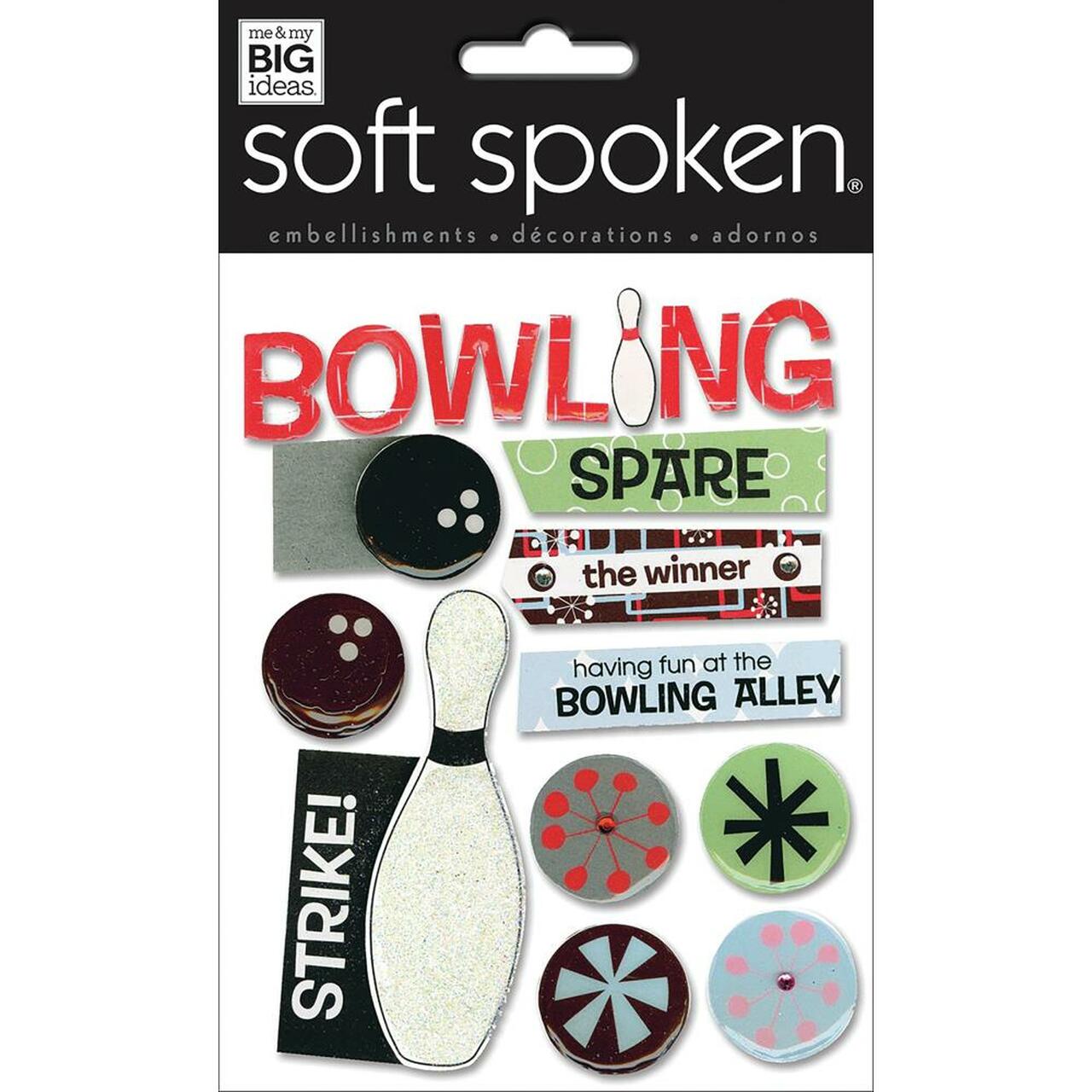 Me & My Big Ideas Soft Spoken Bowling Dimensional Stickers