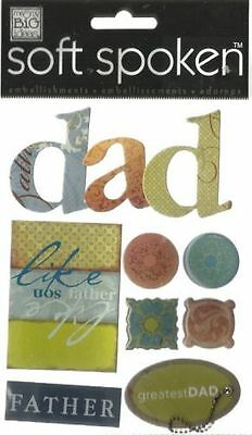 Me & My Big Ideas Soft Spoken Dad Dimensional Stickers - SCRAPBOOKFARE