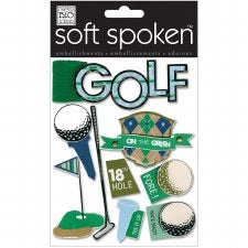 Me & My Big Ideas Soft Spoken Golf Dimensional Stickers