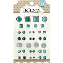 BoBunny 36p Double Dot Aqua Brads