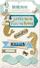 BoBunny Down By The Sea Layered Chipboard Stickers