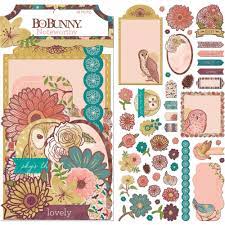 BoBunny Noteworthy Floral Spice Die-cut Embellishment