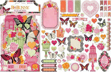 BoBunny Noteworthy Sweet Clementine 58pcs Die-cut Embellishments