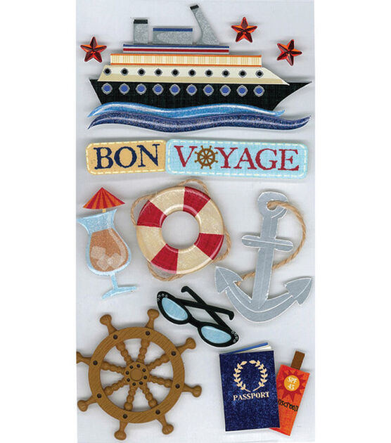 Jolee's Boutique Bon Voyage Dimensional Stickers