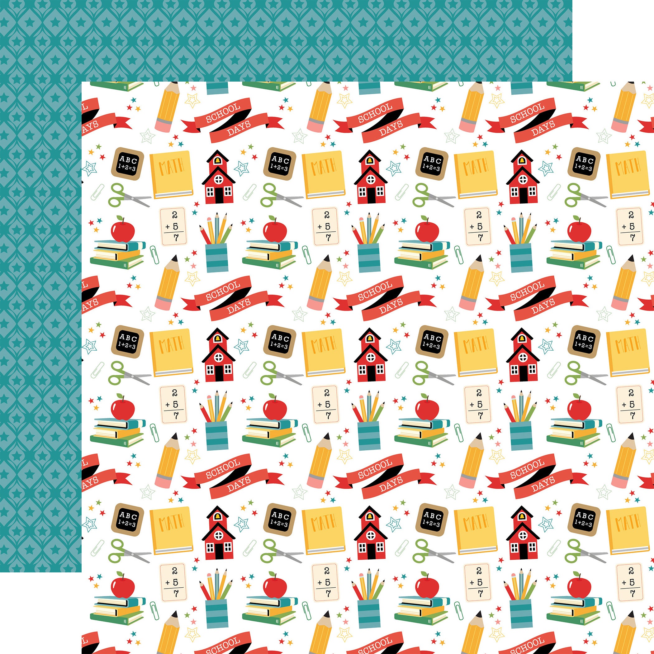 Echo Park Back To School-School House Fun 12 x 12  Double-Sided Scrapbook Paper