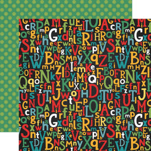 Echo Park Back To School Alphabet Scramble 12 x 12 Double-Sided Scrapbook Paper