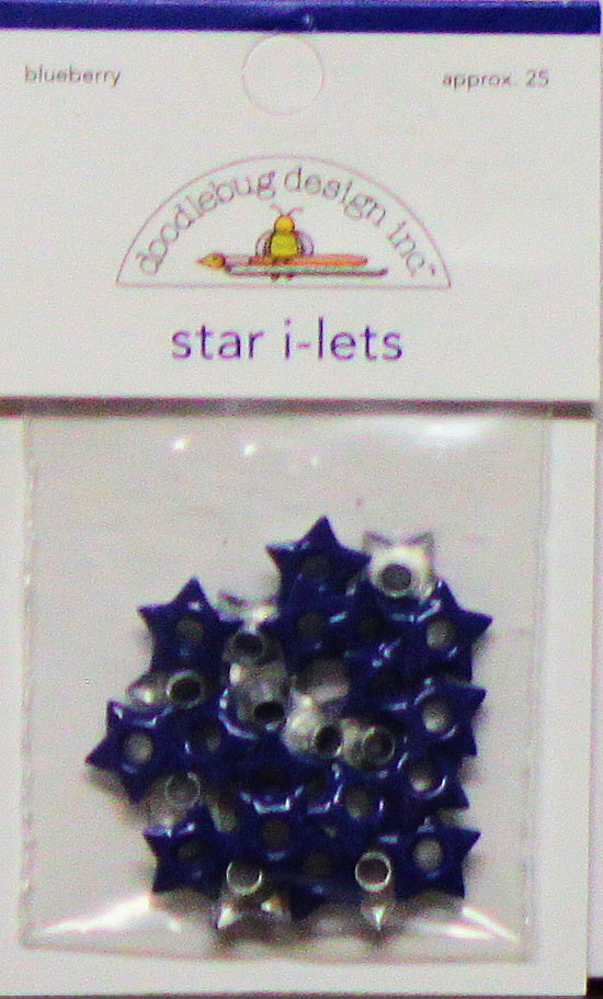 Doodlebug Design Inc. Star i-Lets Blueberry Brads