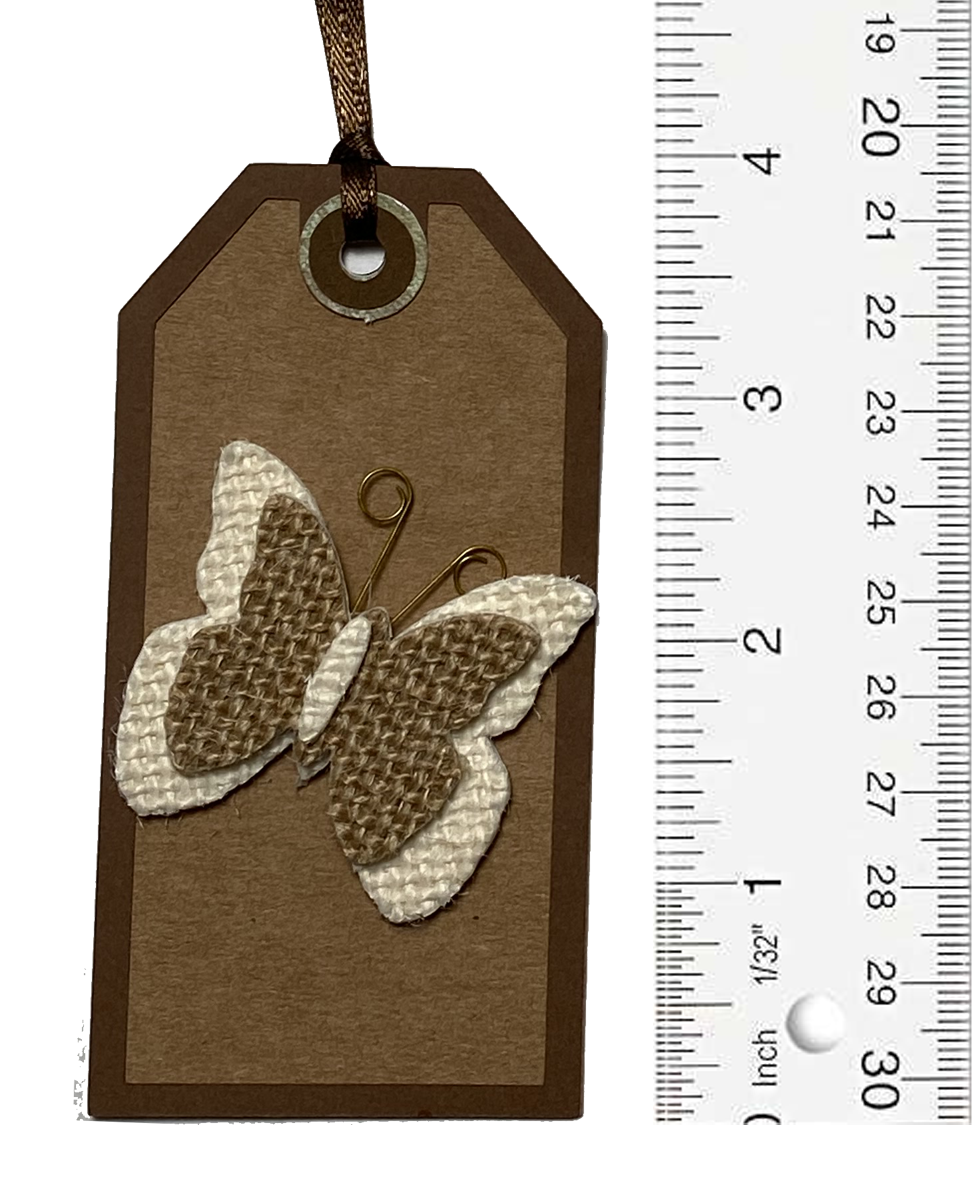 T & H Creations Handmade Dimensional Butterfly Tag