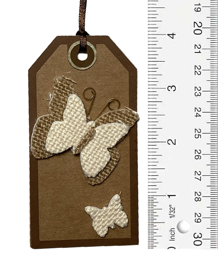 T & H Creations Handmade Dimensional Butterfly Tag
