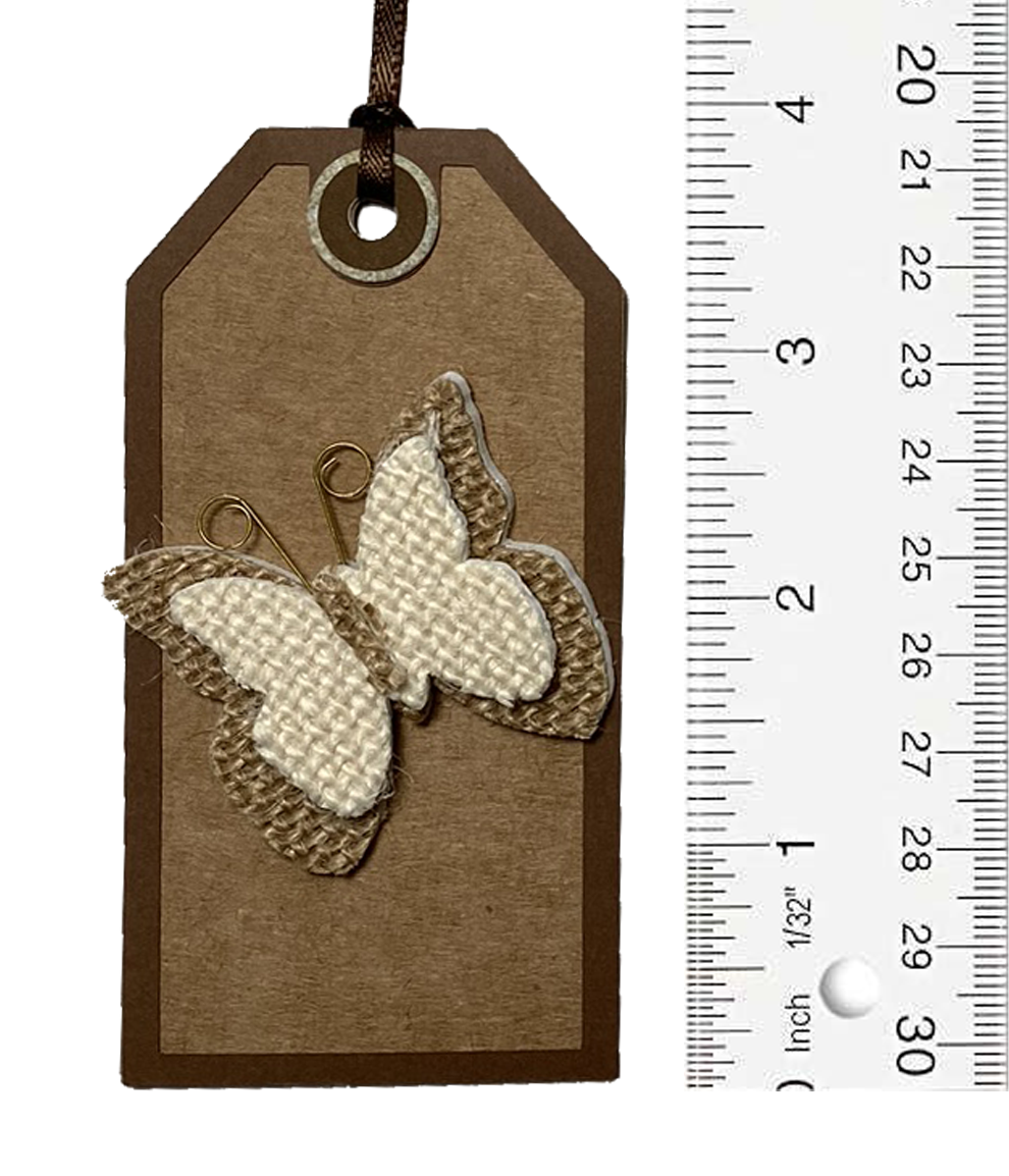 T & H Creations Handmade Dimensional Butterfly Tag