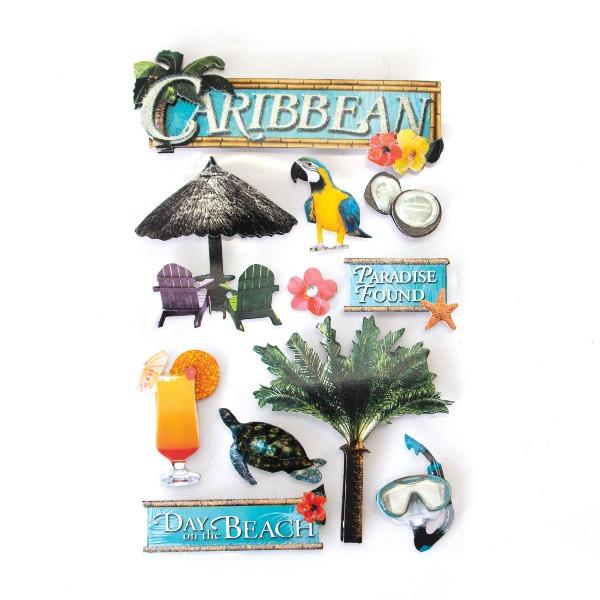 Paper House Caribbean Dimensional Sticker