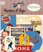 Carta Bella Baseball 33 Piece Frames & Tags Ephemera