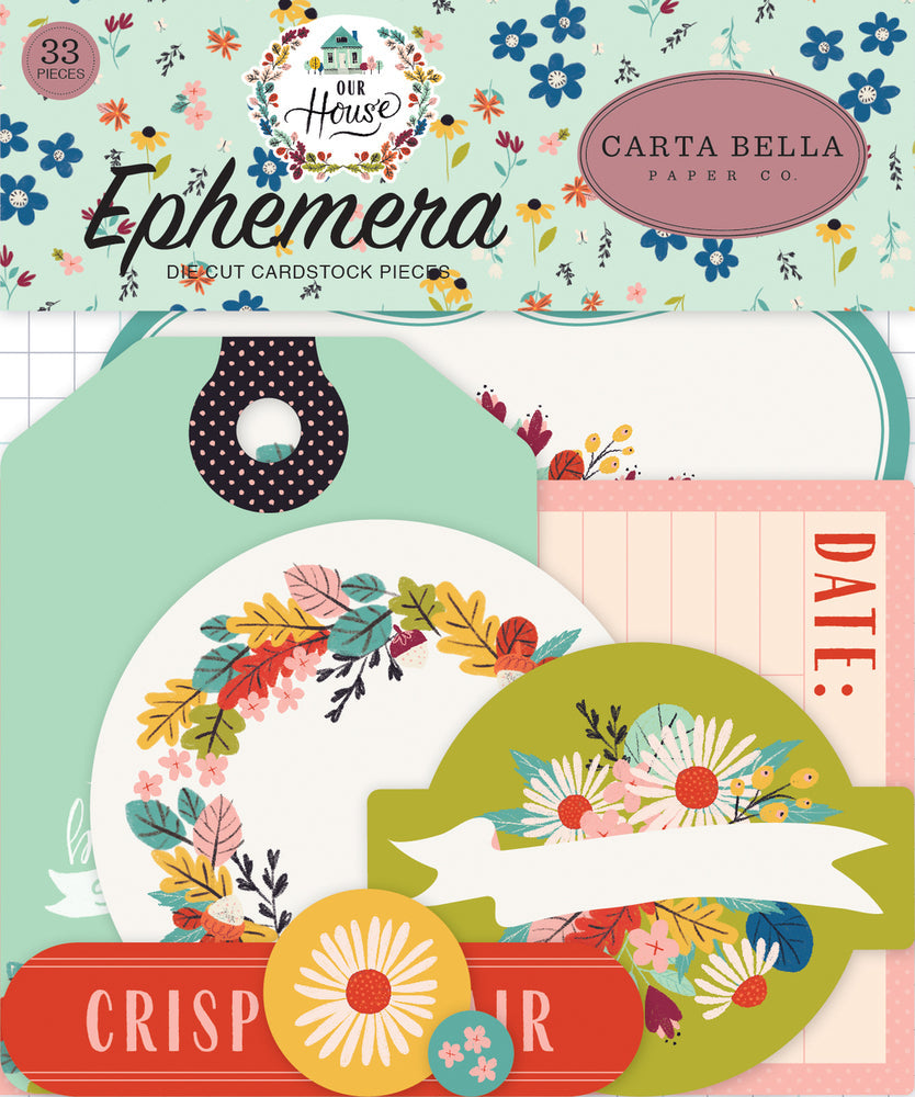 Carta Bella Our House 33 Piece Ephemera