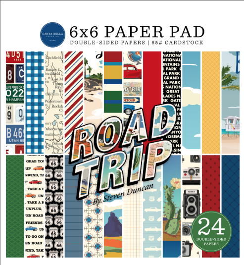 Carta Bella Road Trip 6x6 Paper Pad
