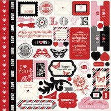 Carta Bella Words Of Love 12" X 12" Element Sticker Sheet