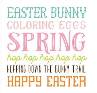 Echo Park Hello Easter 4 x 4 Journal Die-Cuts-Coloring Eggs