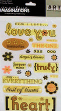Creative Imaginations Love You Dimensional Epoxy Stickers