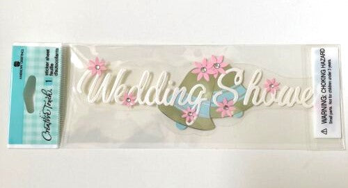 Creative Touch Wedding Shower Dimensional Title Sticker