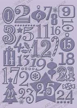 Cuttlebug Christmas Countdown Embossing Folders