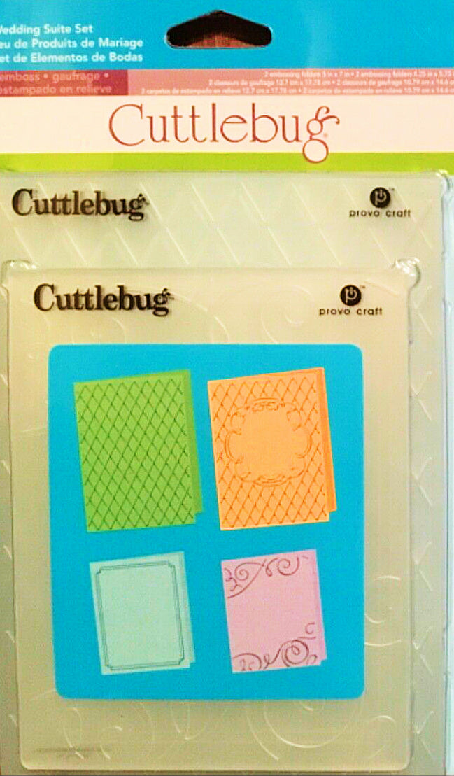 Cuttlebug Wedding Suite Set Embossing Folders