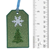 T & H Creations Handmade Dimensional Christmas Tree Tag