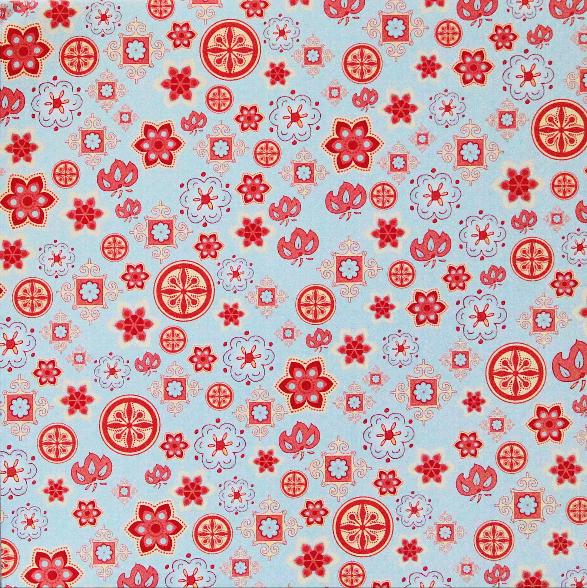 DCWV 12 X 12 Art Flowers Scrapbook Paper